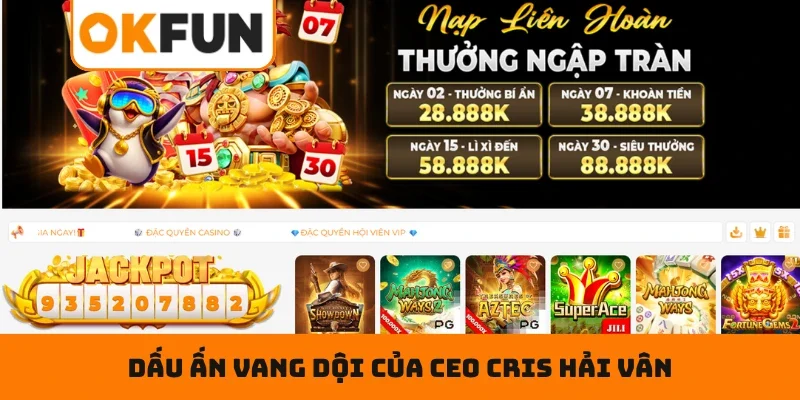 Dấu ấn vang dội của CEO Cris Hải Vân