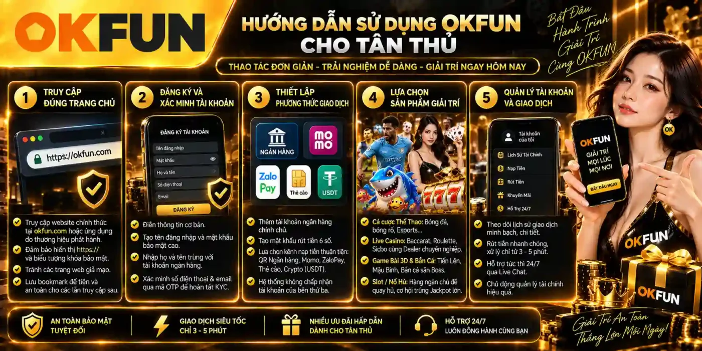 Hướng Dẫn Sử Dụng OKFUN Cho Tân Thủ