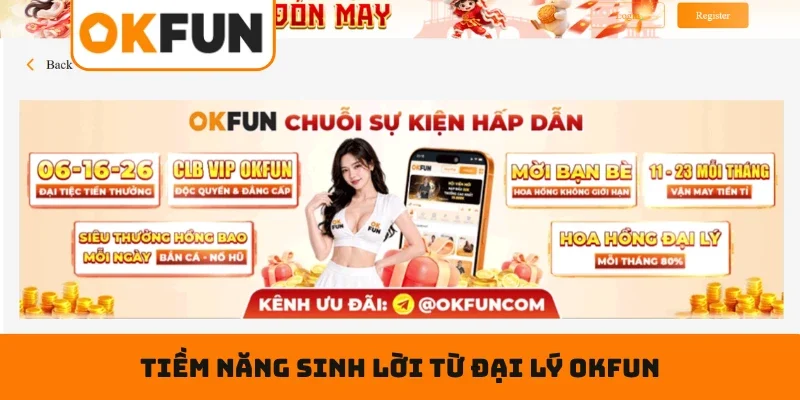 Tiềm năng sinh lời từ đại lý OKFUN